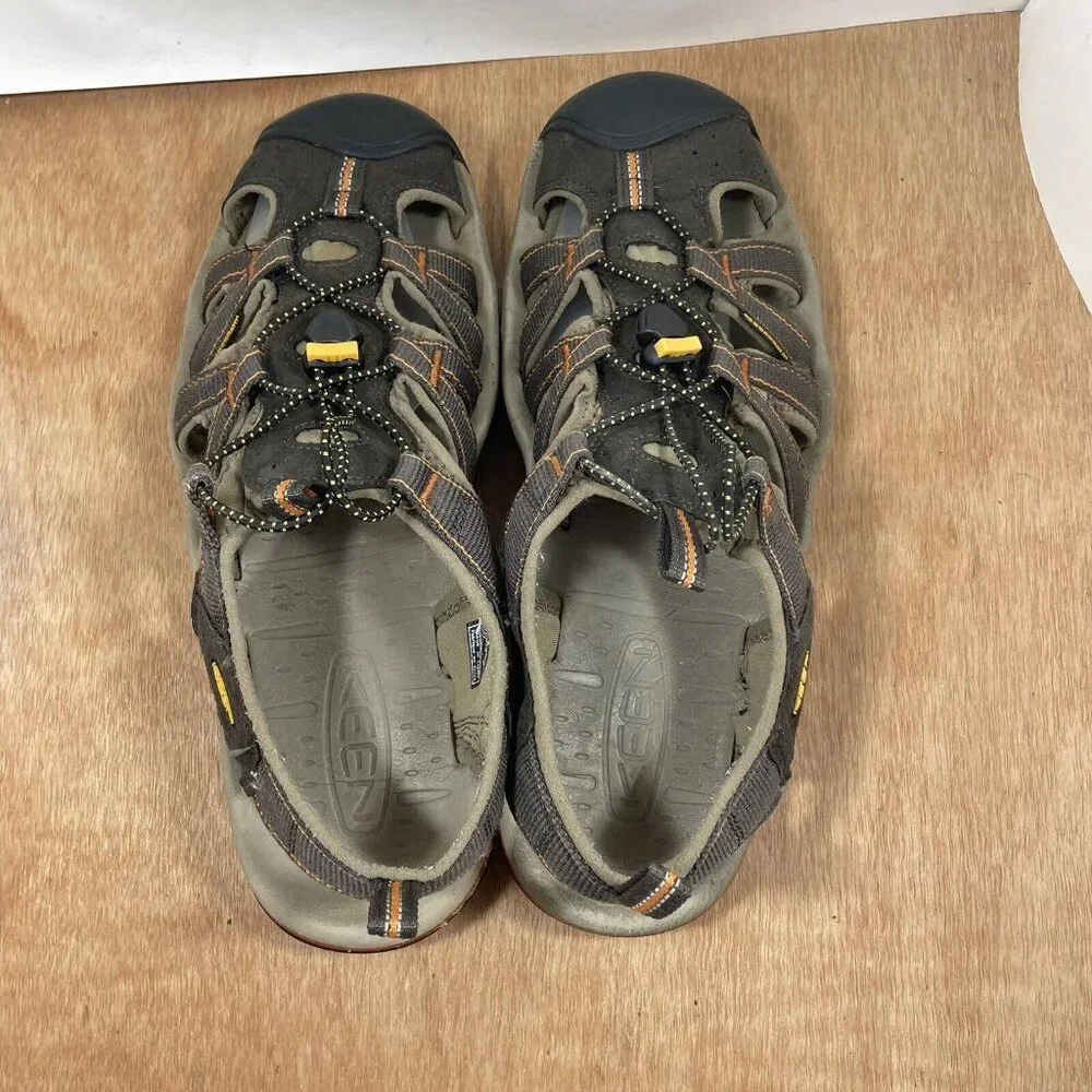 Keen Kanyon Men's Size 11.5 Sandals Brown Orange 1002133 River Water Shoes